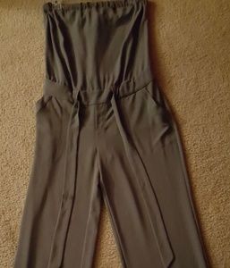 Brand New With Tags Bebe Silk Gray Romper